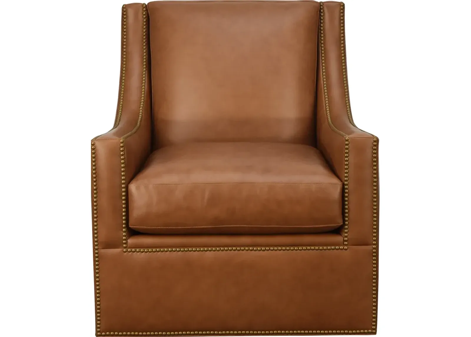 Hancock and Moore ROSEMONT LEATHER SWIVEL CHAIR