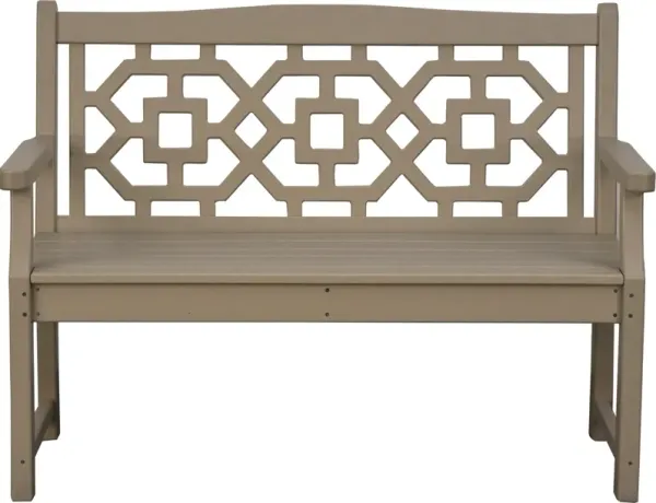 Polywood CHINOISERIE GARDEN BENCH