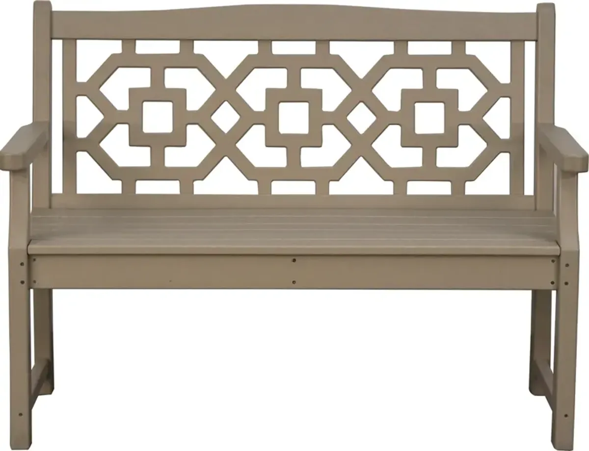 Polywood CHINOISERIE GARDEN BENCH