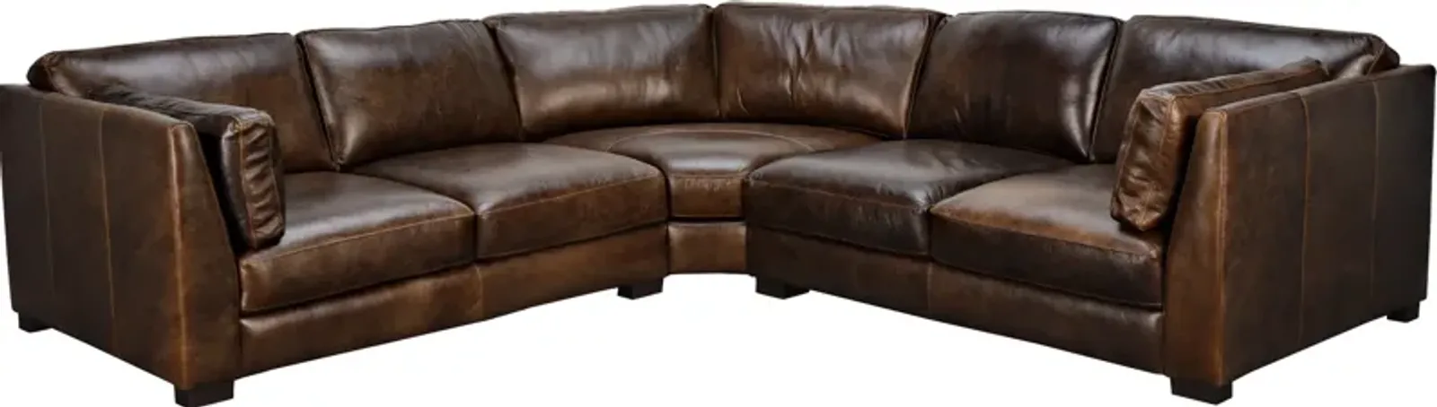 Bella Casa MILES-CHESTNUT 3 PC SECTIONAL