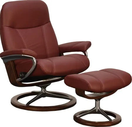 Stressless by Ekornes CONSUL LARGE CHAIR & OTTOMAN