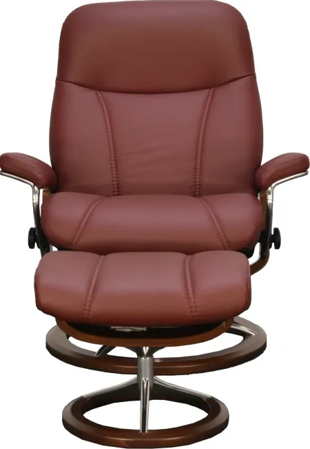 Stressless by Ekornes CONSUL LARGE CHAIR & OTTOMAN