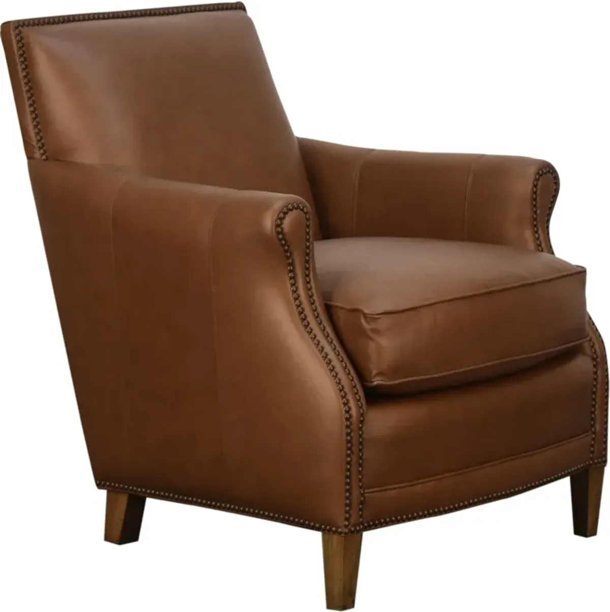 Smith Brothers 517 LEATHER ACCENT CHAIR