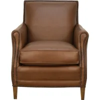 Smith Brothers 517 LEATHER ACCENT CHAIR