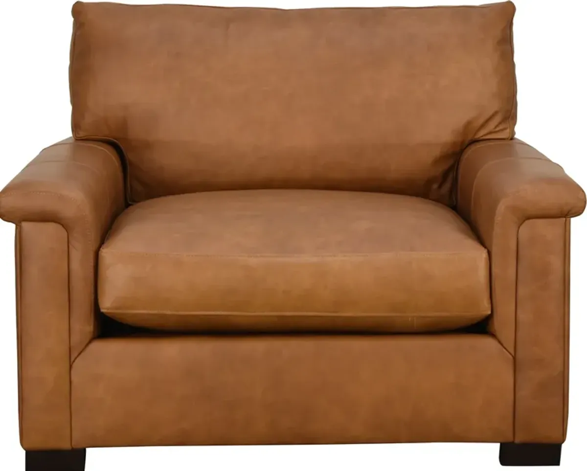 Max Home TELLURIDE LEATHER CHAIR 1/2