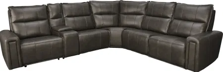 Hamilton PERRY 6PC LEATHER SECTIONAL-P2