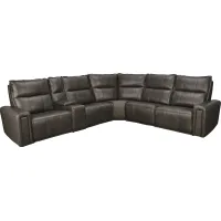 Hamilton PERRY 6PC LEATHER SECTIONAL-P2