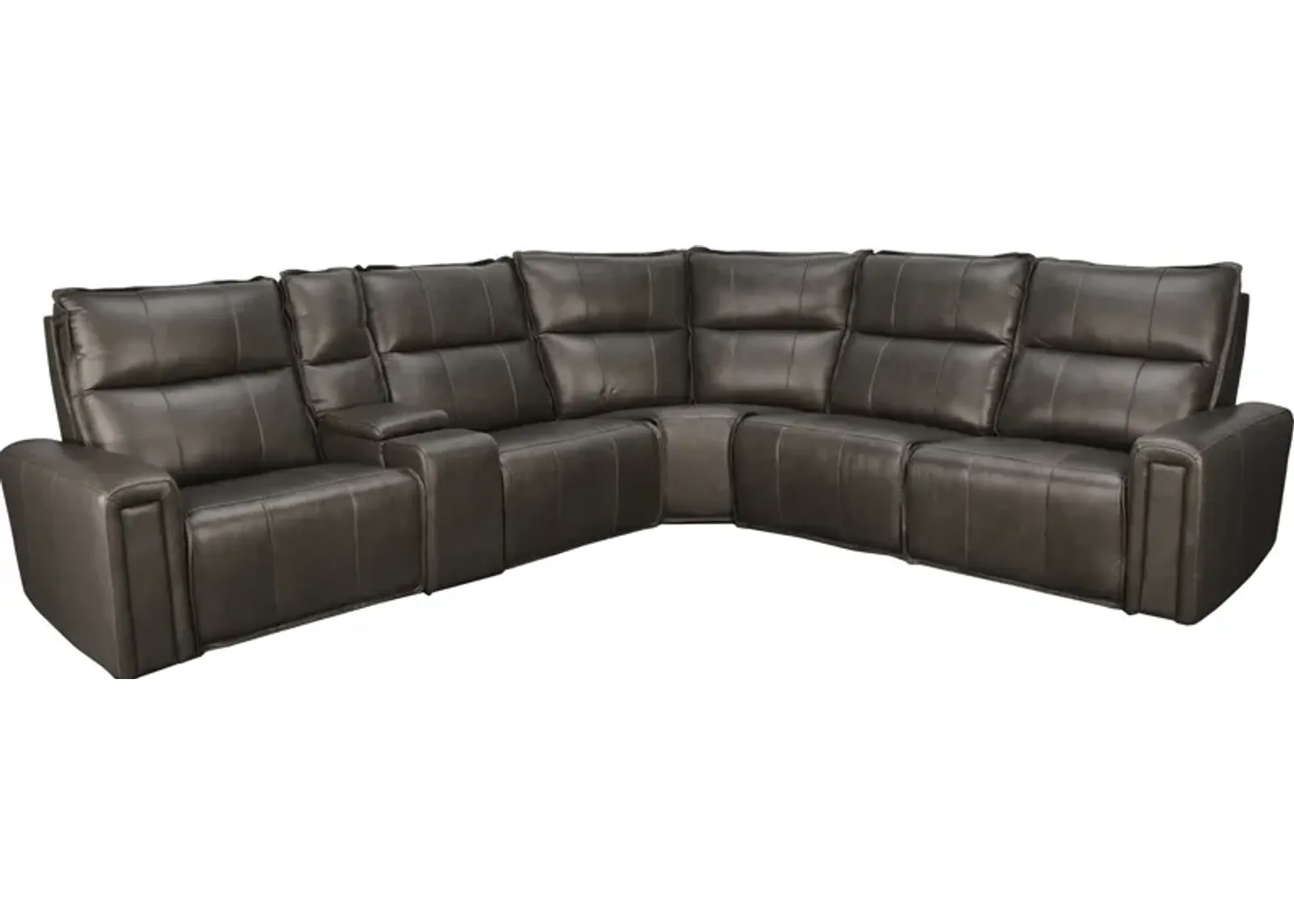 Hamilton PERRY 6PC LEATHER SECTIONAL-P2