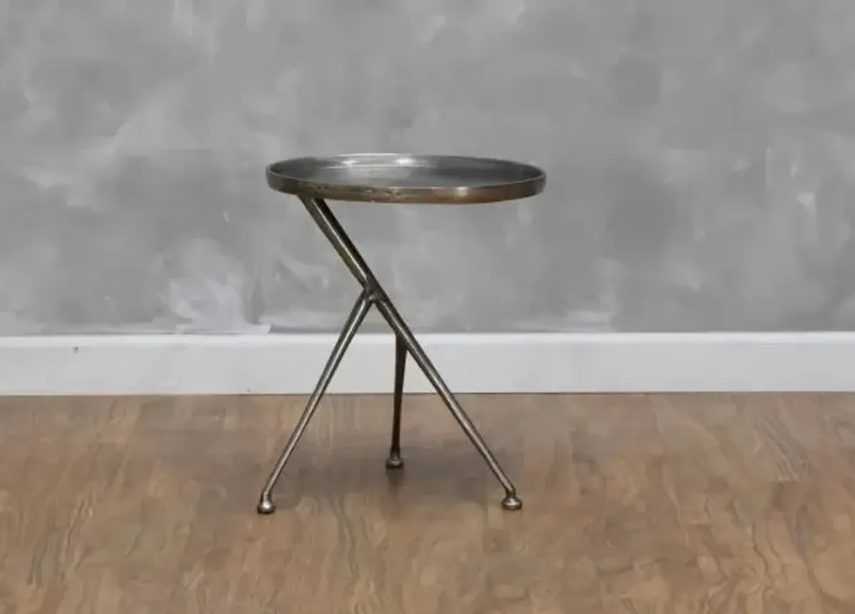 Four Hands Schmidt Accent Table - Nickel