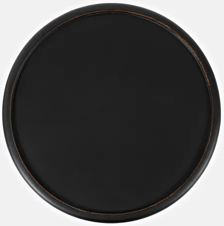 First Avenue GA DRUM TABLE - ANTIQUE BLACK