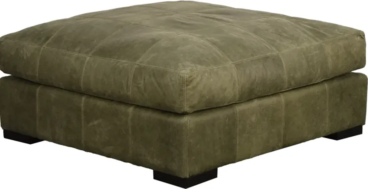 Jonathan Louis International RILEY LEATHER COCKTAIL OTTOMAN