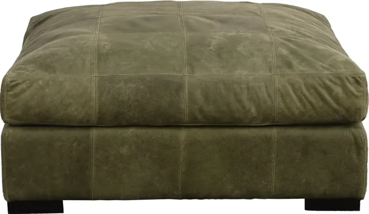 Jonathan Louis International RILEY LEATHER COCKTAIL OTTOMAN