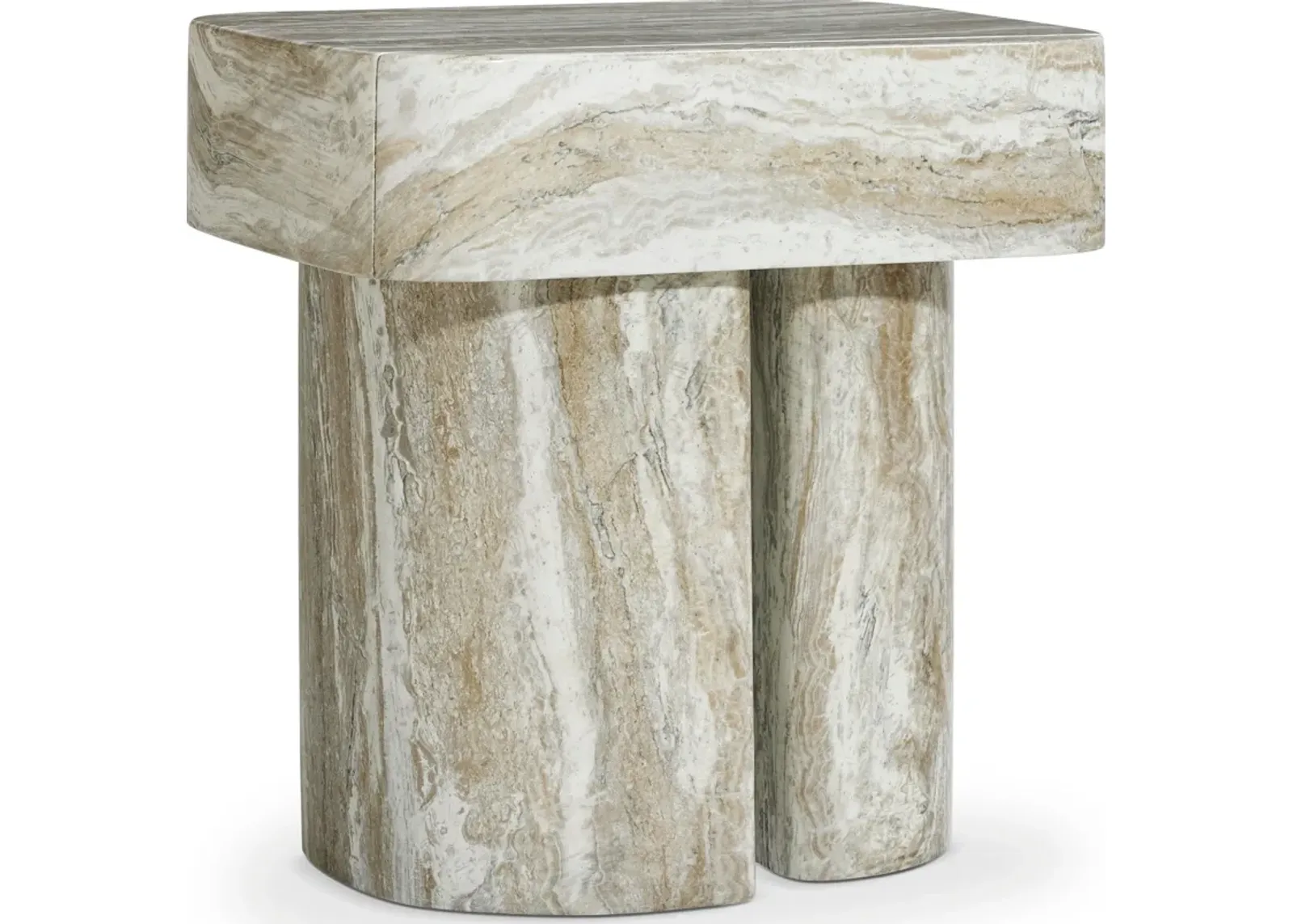 Bernhardt ARCADIA FAUX STONE NIGHTSTAND