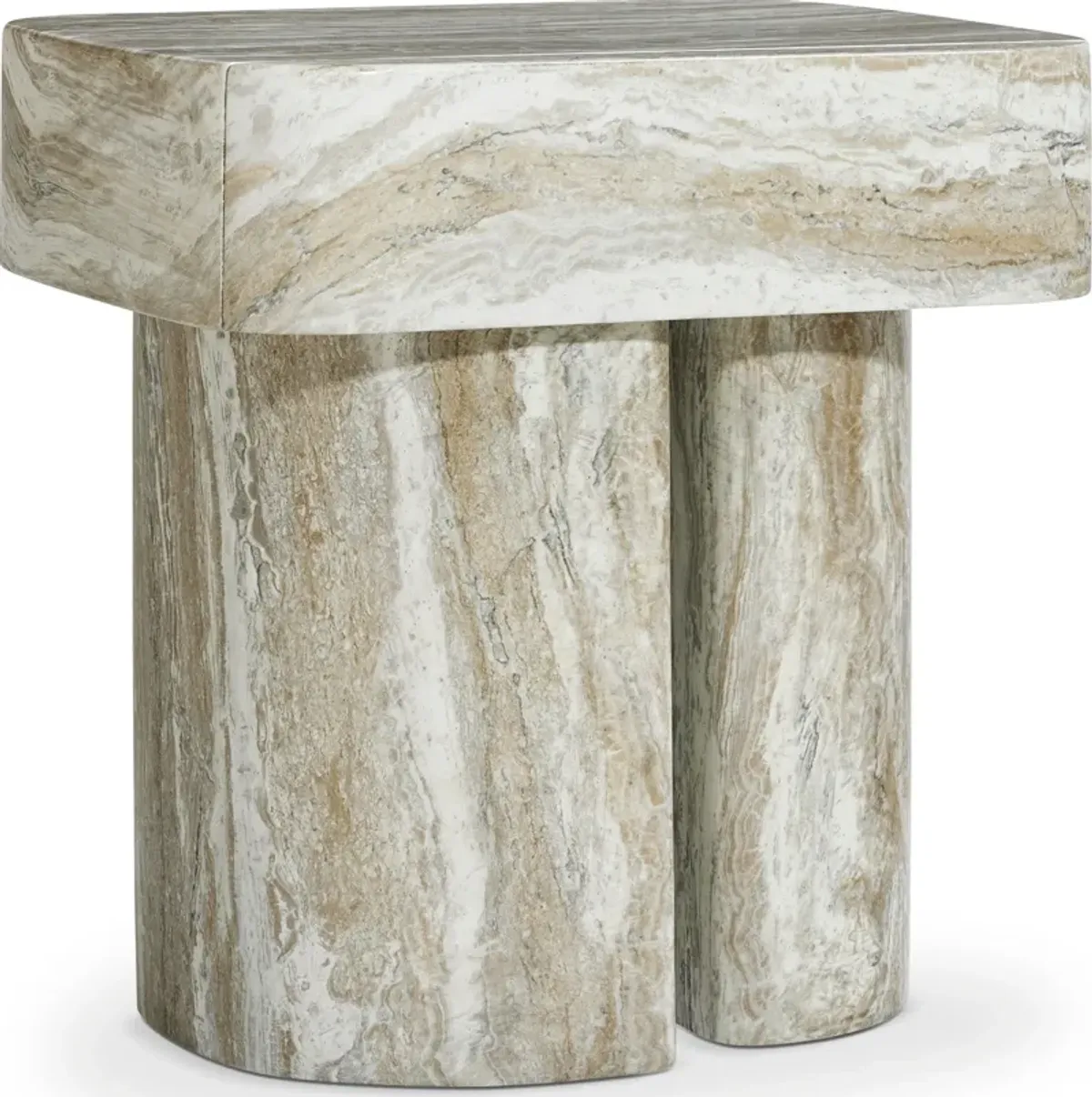 Bernhardt ARCADIA FAUX STONE NIGHTSTAND