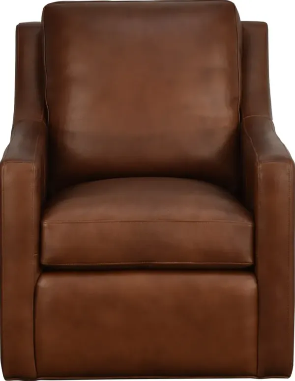 Lunae & Company 107 LEATHER SWIVEL CHAIR