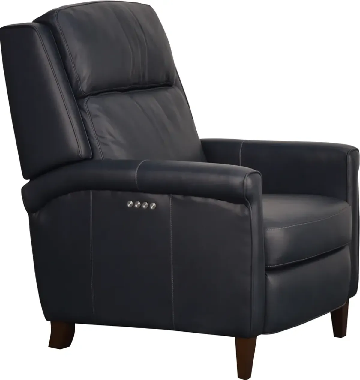 Lunae & Company RC523 LEATHER RECLINER-NAVY