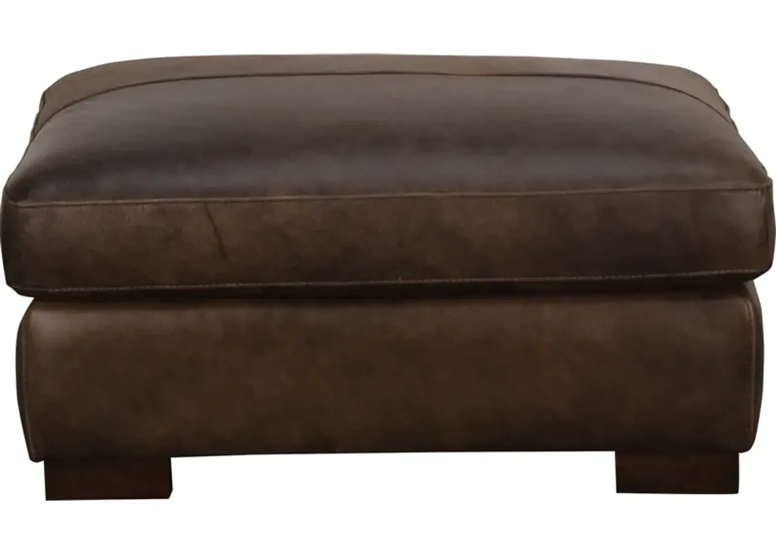 Bella Casa VINNY LEATHER OTTOMAN