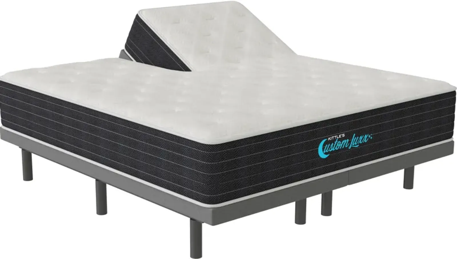 Custom Luxx WHITE ICE CN KING SPLIT HEAD MEDIUM MATTRESS ONLY