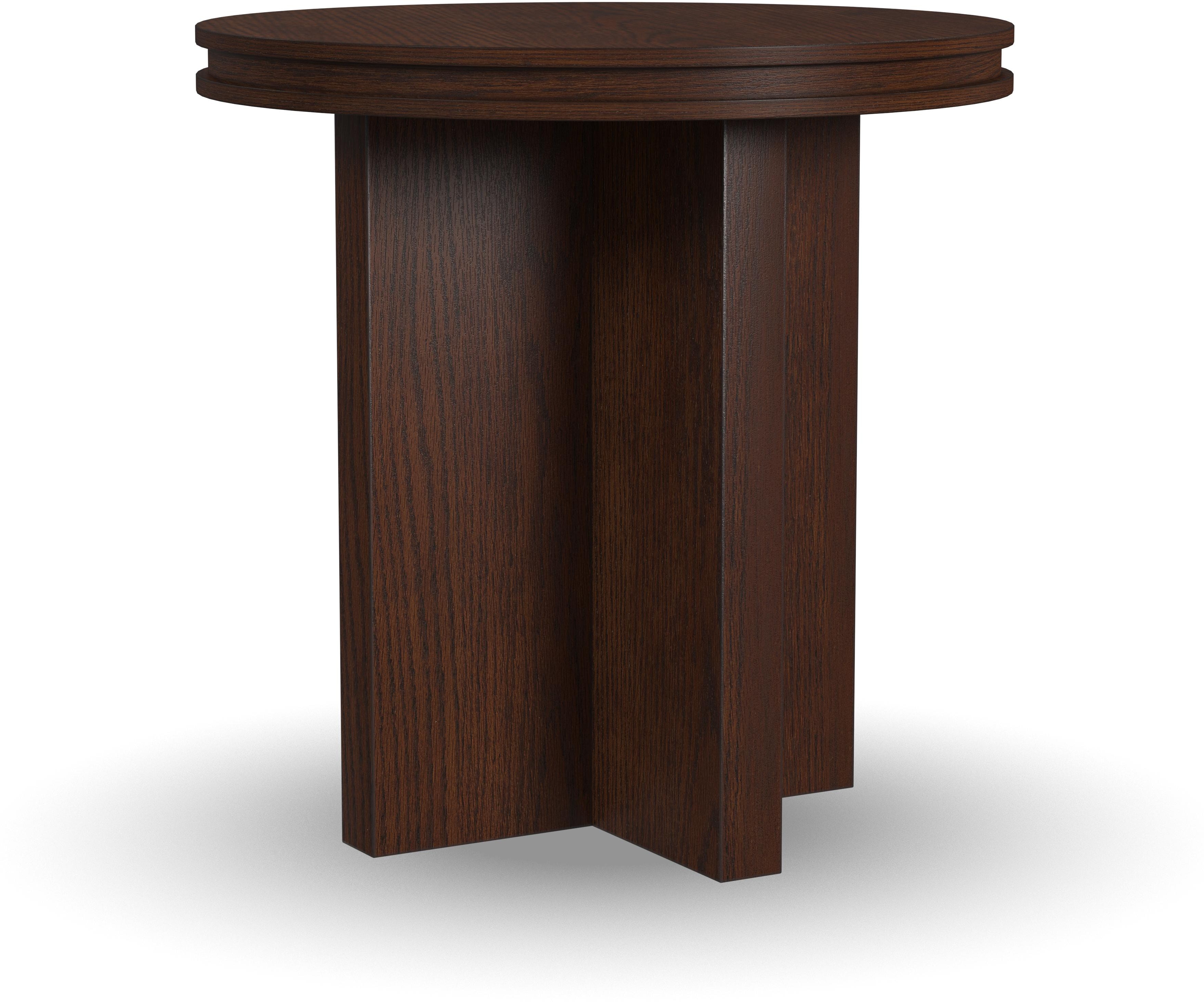 Flexsteel WATERFALL ROUND END TABLE