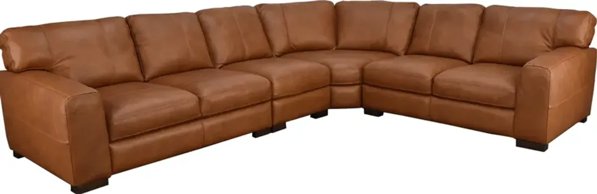 Bella Casa DUTTON 4 PC LEATHER SECTIONAL