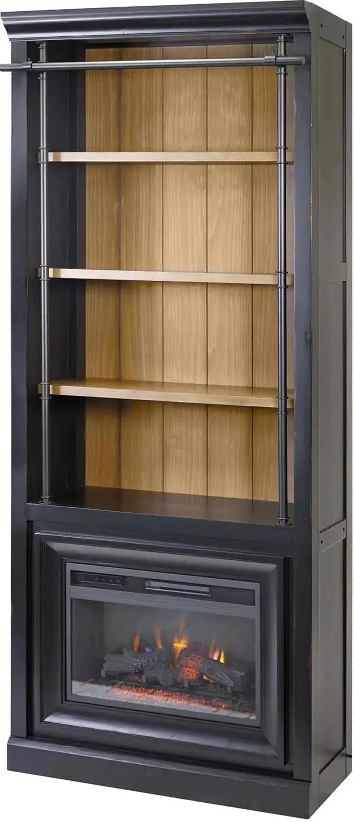 Martin Furniture TOULOUSE BOOKCASE WITH FIREPLACE