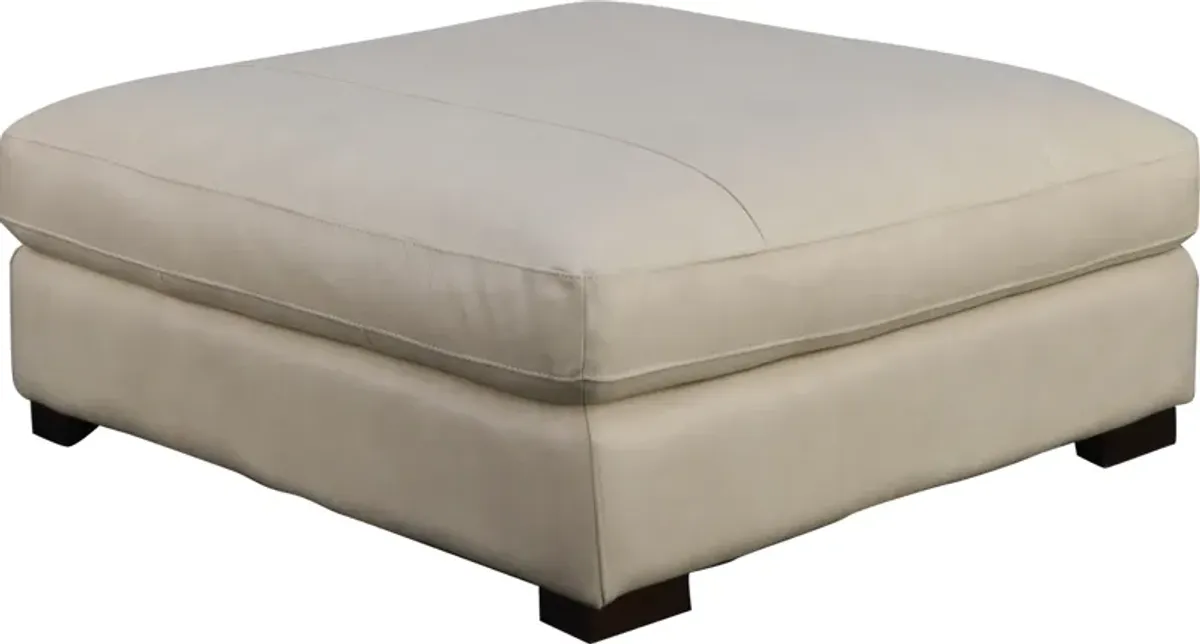 Bella Casa NEVADO COCKTAIL OTTOMAN-IVORY