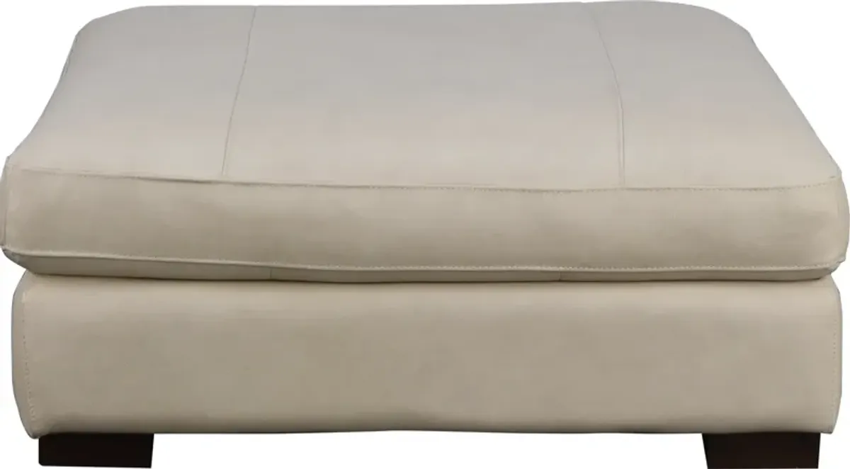 Bella Casa NEVADO COCKTAIL OTTOMAN-IVORY