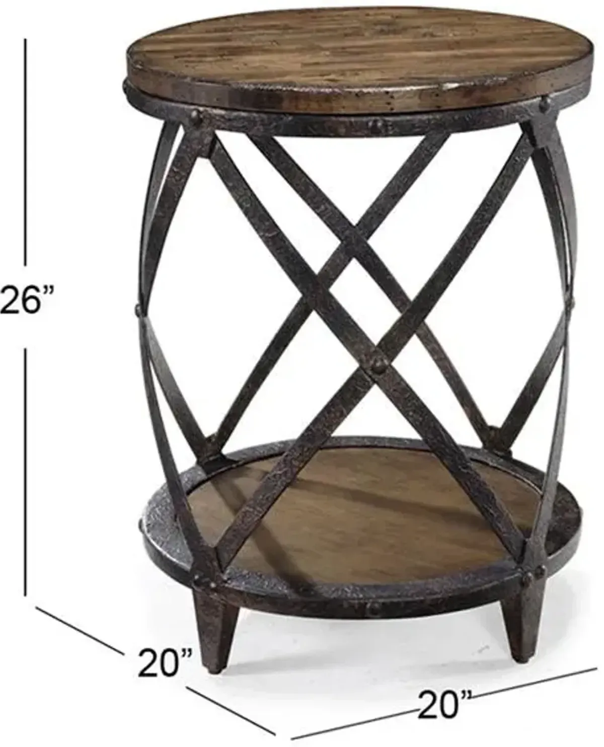 Magnussen Home Pinebrook Round Accent Table