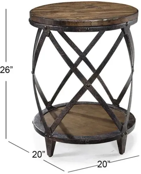 Magnussen Home Pinebrook Round Accent Table