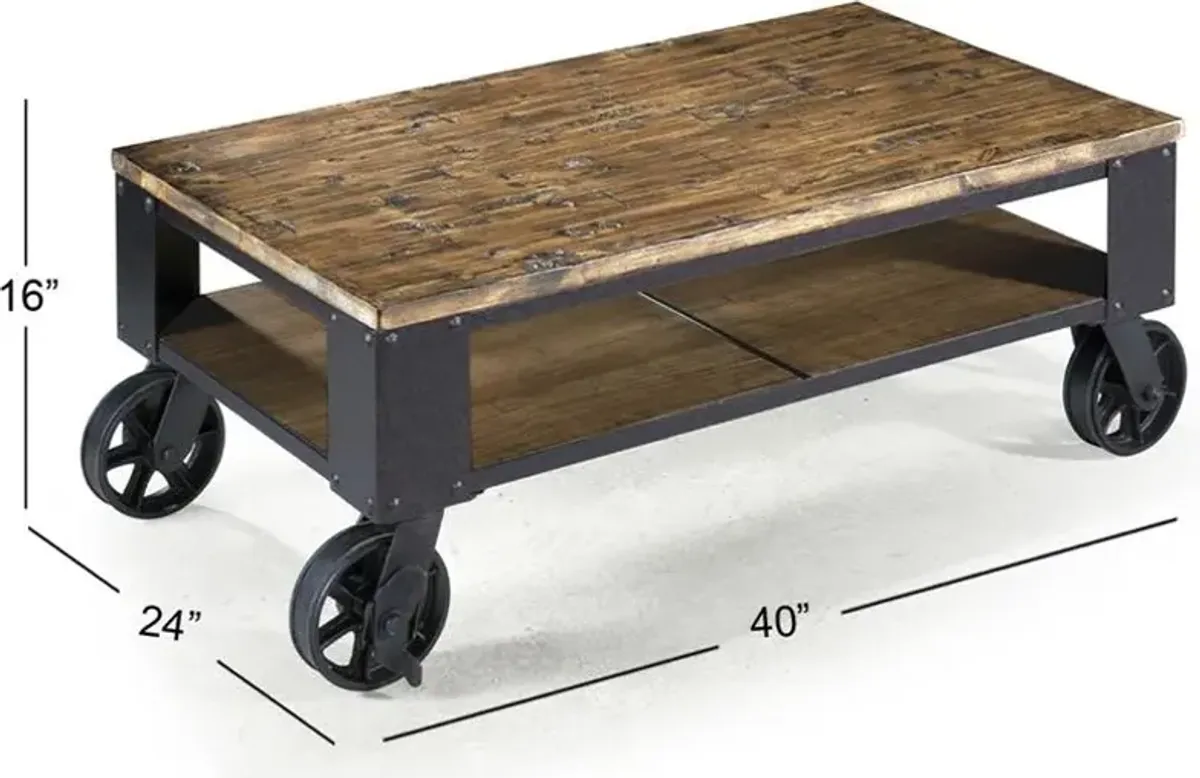 Magnussen Home Pinebrook Rectangular Starter Cocktail Table