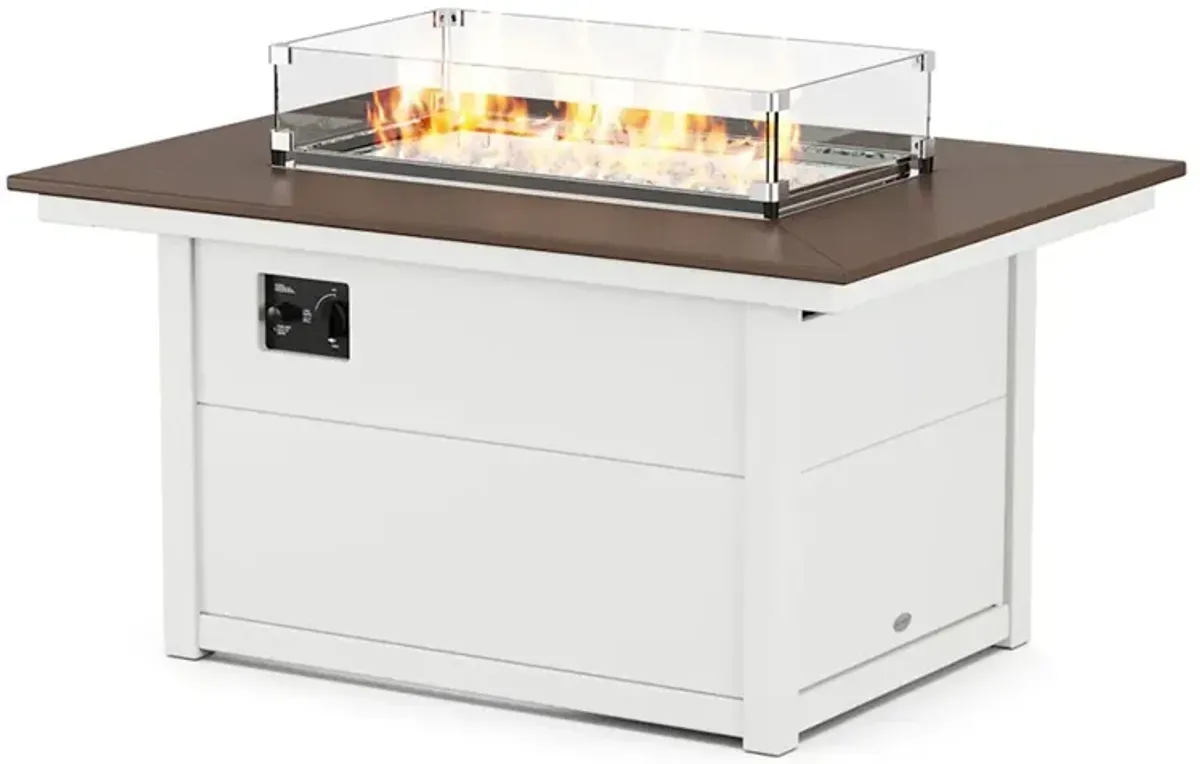 Polywood RECTANGLE FIRE PIT TABLE