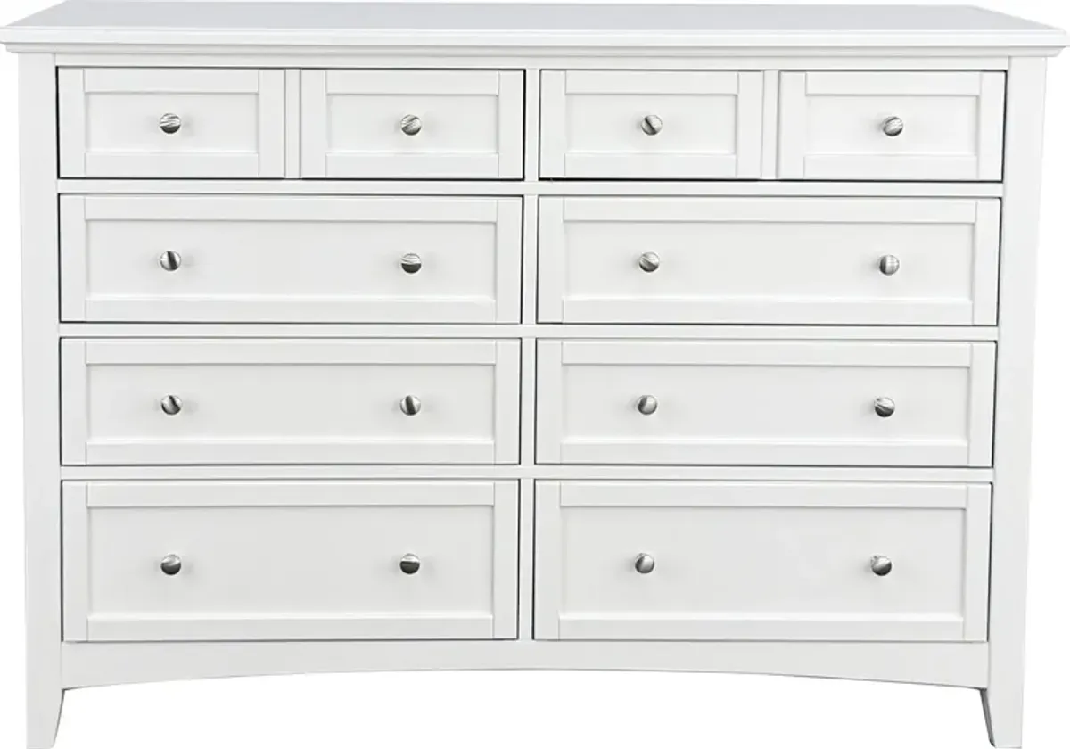 Vaughan Bassett BONANZA TRIPLE DRESSER-WHITE
