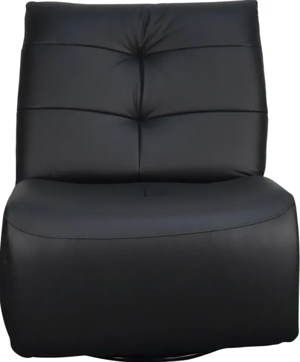 HTL International Furniture WALLY LEATHER GAMING RECLINER-P1-BLK