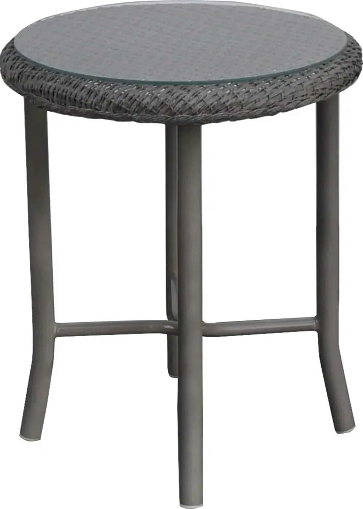 Lloyd Flanders LOOM ROUND END TABLE