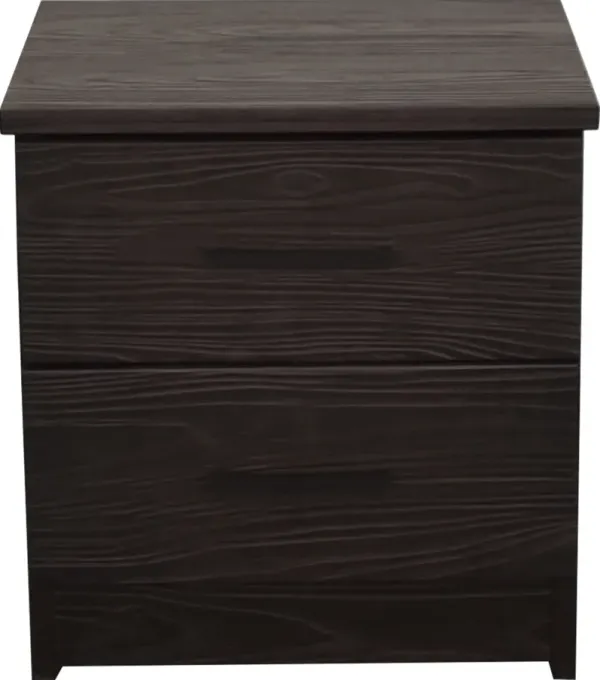 Innovations EBONY TWO DRAWER NIGHTSTAND