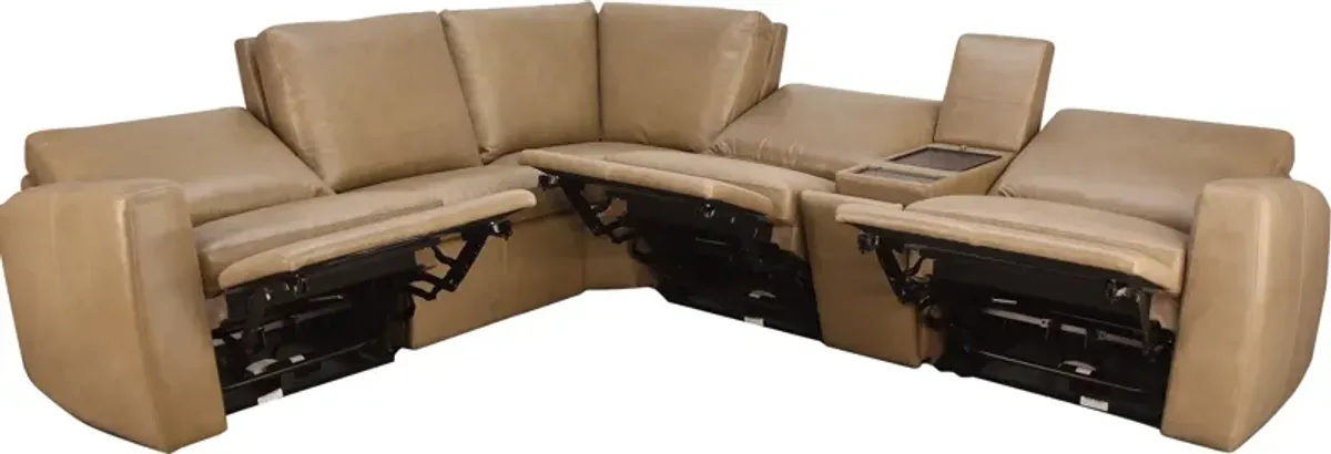 Flexsteel ARIA LEATHER 6PC SECTIONAL-P1ZG