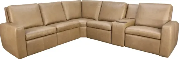 Flexsteel ARIA LEATHER 6PC SECTIONAL-P1ZG