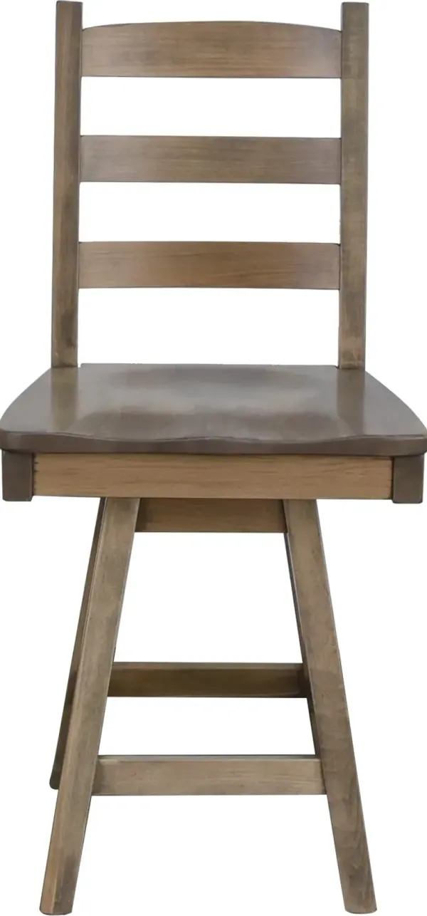 Daniel's Amish LADDERBACK COUNTER SWIVEL STOOL