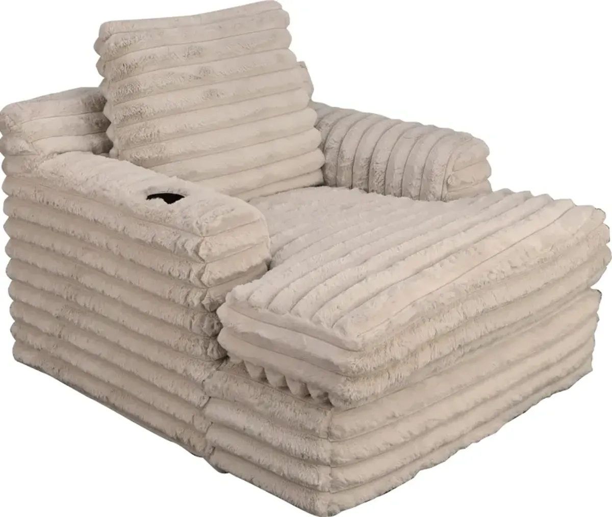 JCooper USA PLUSH KIDS CHAISE-FOG