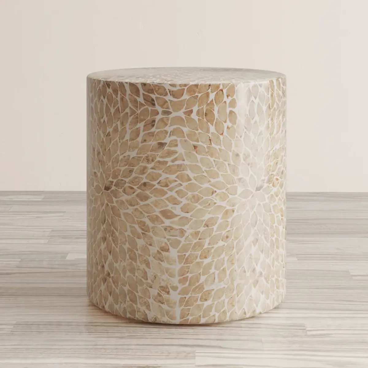 First Avenue GA CAPIZ ROUND ACCENT TABLE