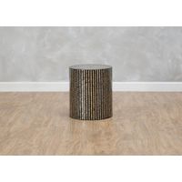 First Avenue Capiz Round Accent Table