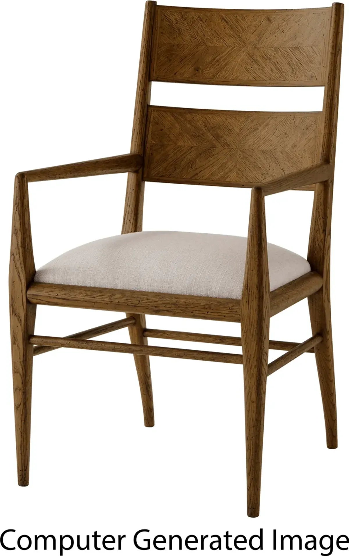 Theodore Alexander NOVA WOOD ARM CHAIR