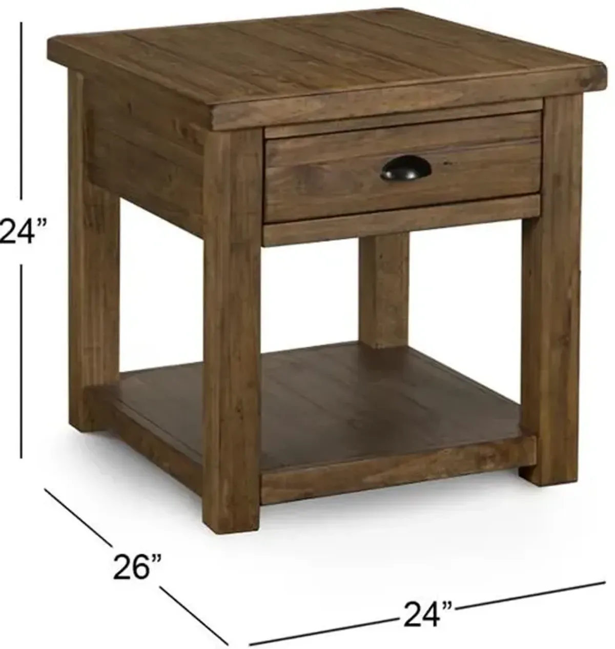 Magnussen Home STRATTON RECTANGULAR END TABLE