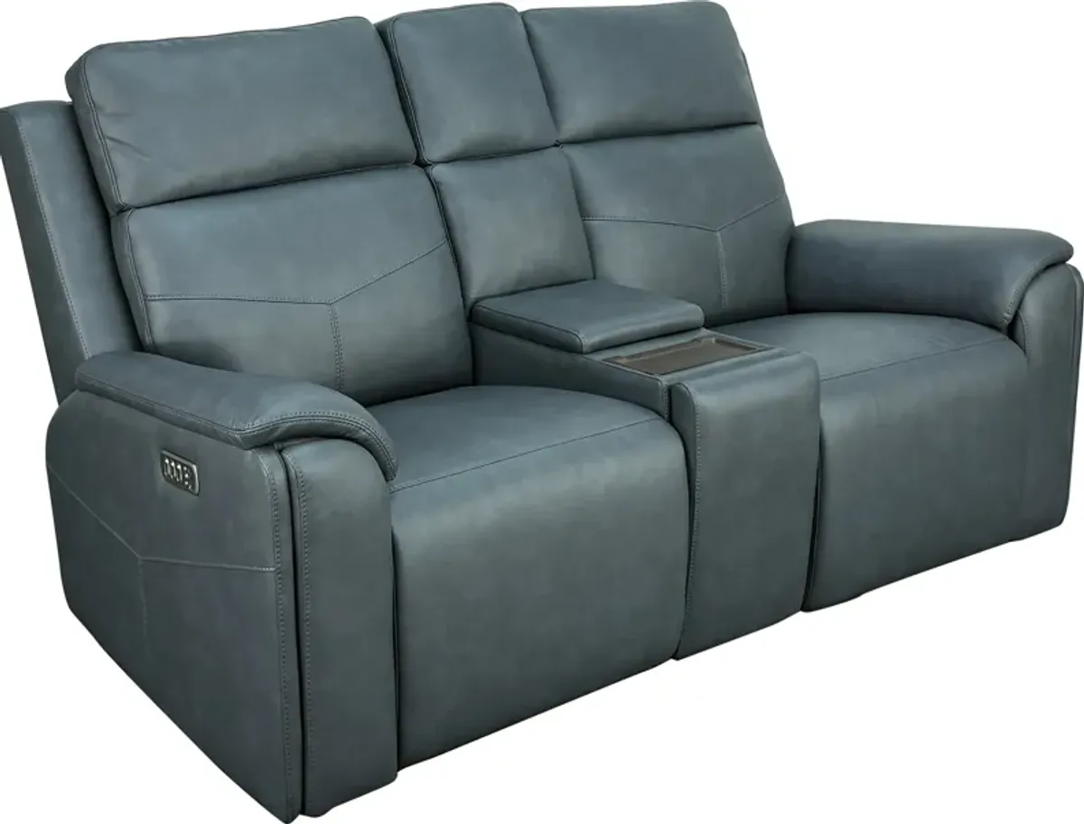 Flexsteel VERNON CONSOLE LOVESEAT-P5ZG-ADMIRAL