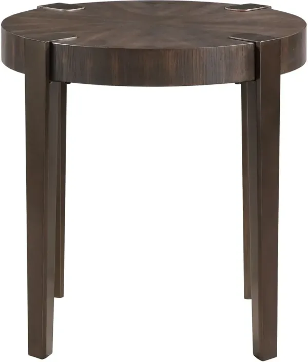 Crawford Street GRACIE-BROWN ROUND END TABLE