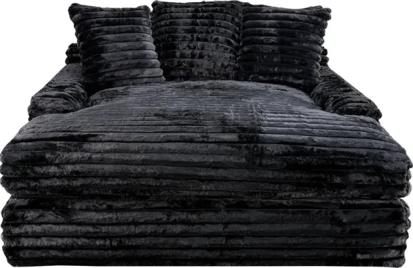 JCooper USA PLUSH CHAISE-ONYX