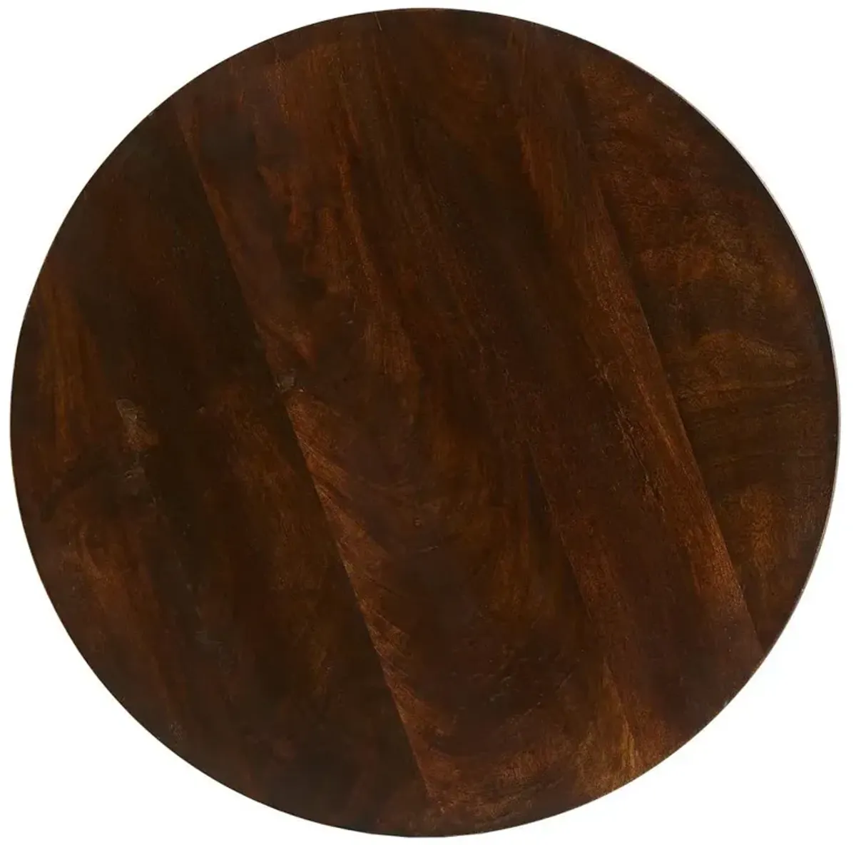 Darby Dark Walnut Modern Sculpted Accent Side Table