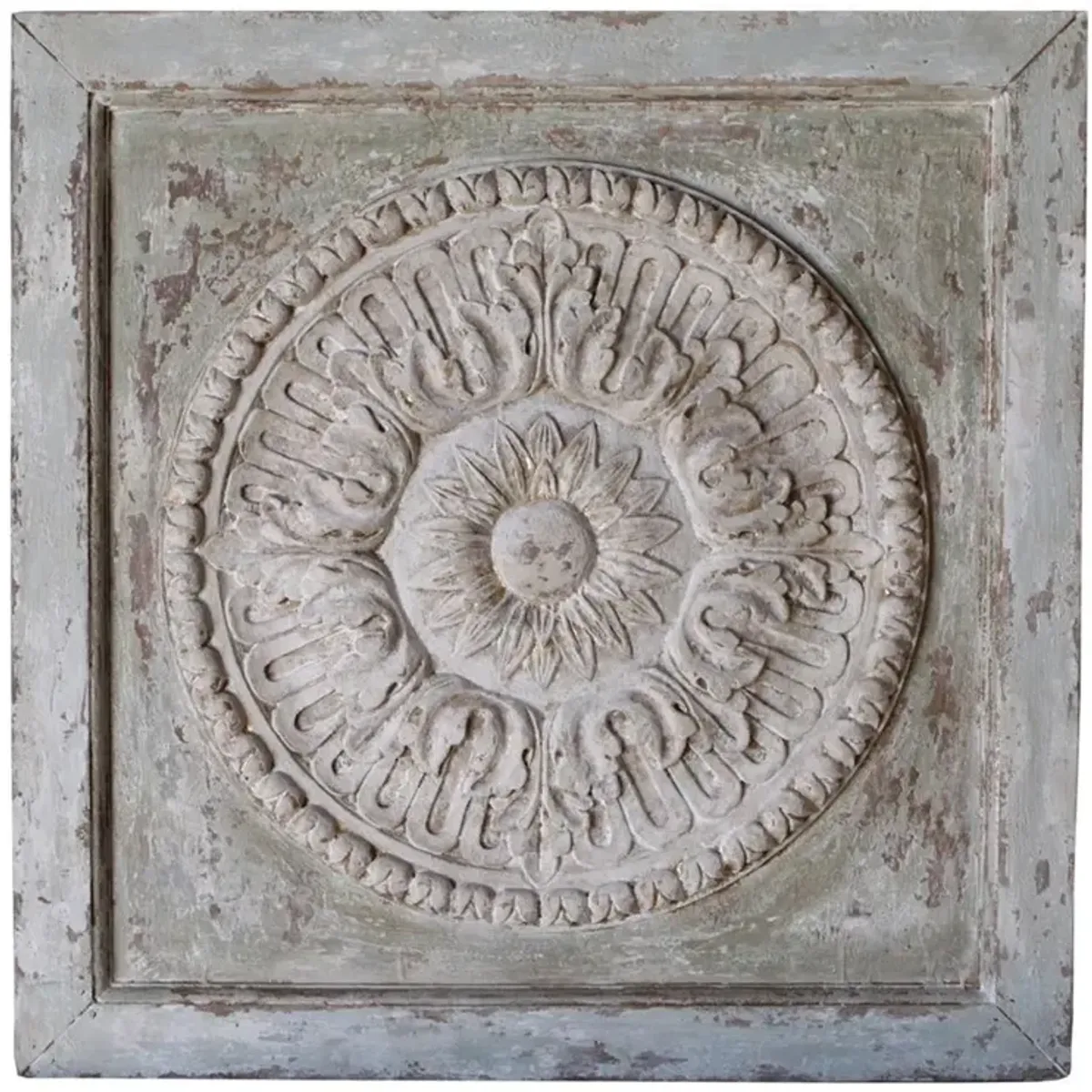 Soleo French Country Carved Sun Wood Panel