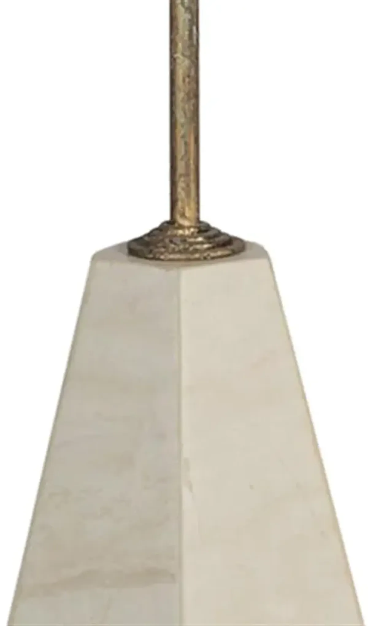 Lucinda Hollywood Regency Honeycomb Marble Side Table