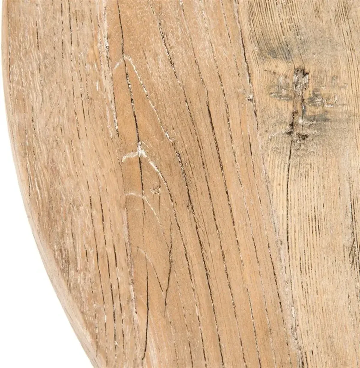 Delon French White Wash Reclaimed Wood Bistro Table- 35.5" W